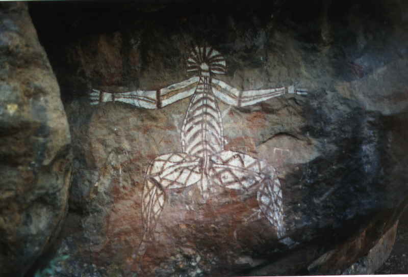 Aborigini-Zeichnung im Kakadu-Park
