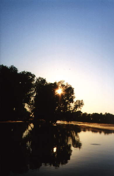 Sun-rise on Yellowwater in Kakadu-Park