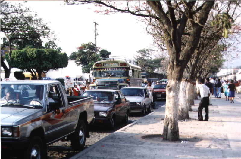 Marktstraße in Antigua