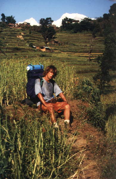 Nach vier Monaten relaxen in Indien ist eine Bergtour ganz sch&ouml;n hart