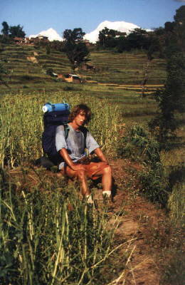 Nach vier Monaten relaxen in Indien ist eine Bergtour ganz sch&ouml;n hart