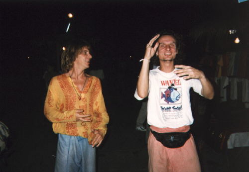 Wir beim Genie&szlig;en des Nachtlebens von Chang Mai