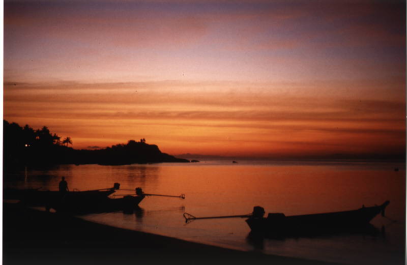 Normaler Sonnenuntergang auf Koh Tao